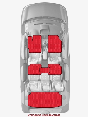 ЭВА коврики «Queen Lux» комплект для Chevrolet K5 Blazer (2G)